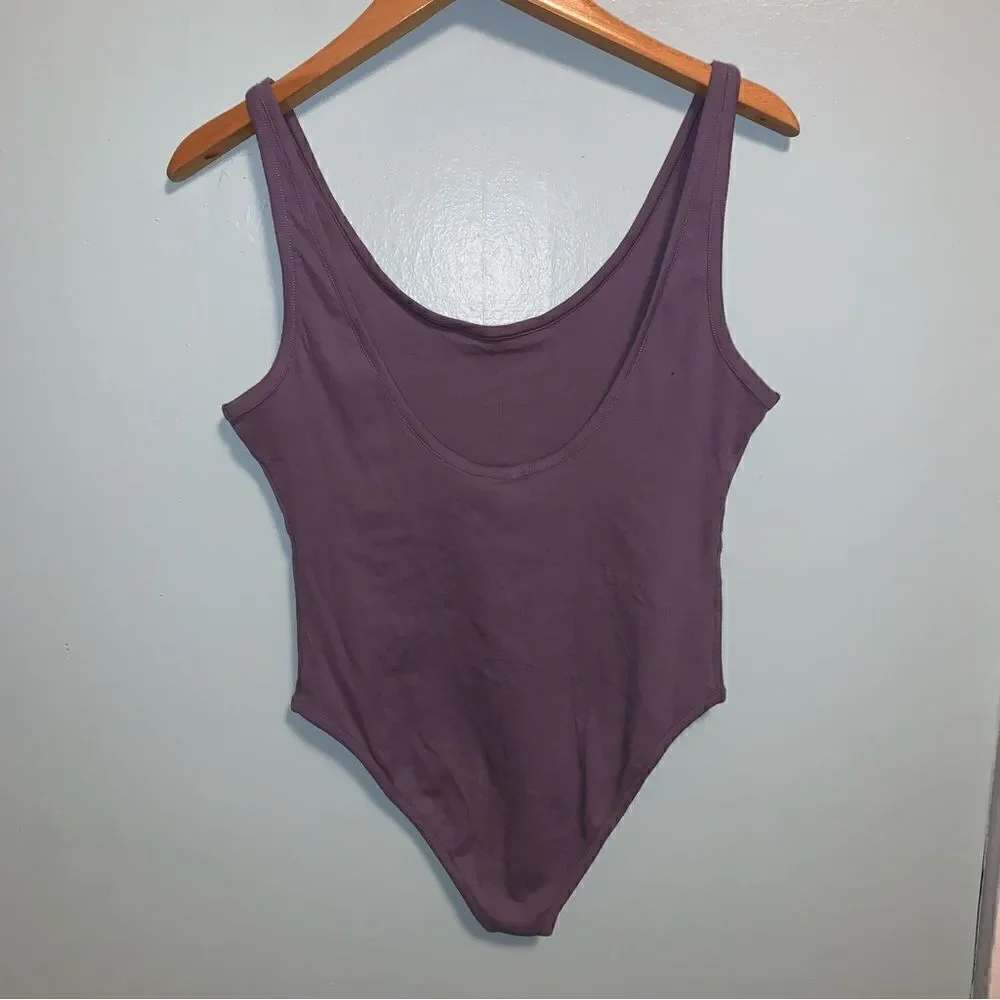 Free People Purple Bodysuit Large